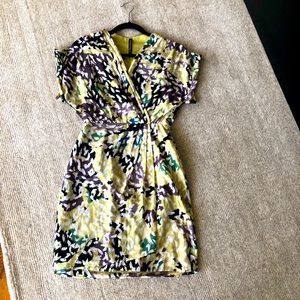 Multi Colored V-neck Dress